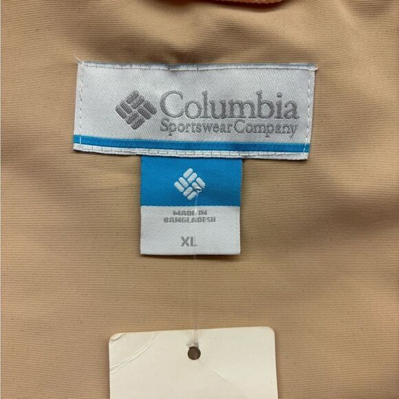 Columbia Ladies Xl Tan & Pink Wind Jacket - Picture 5 of 8